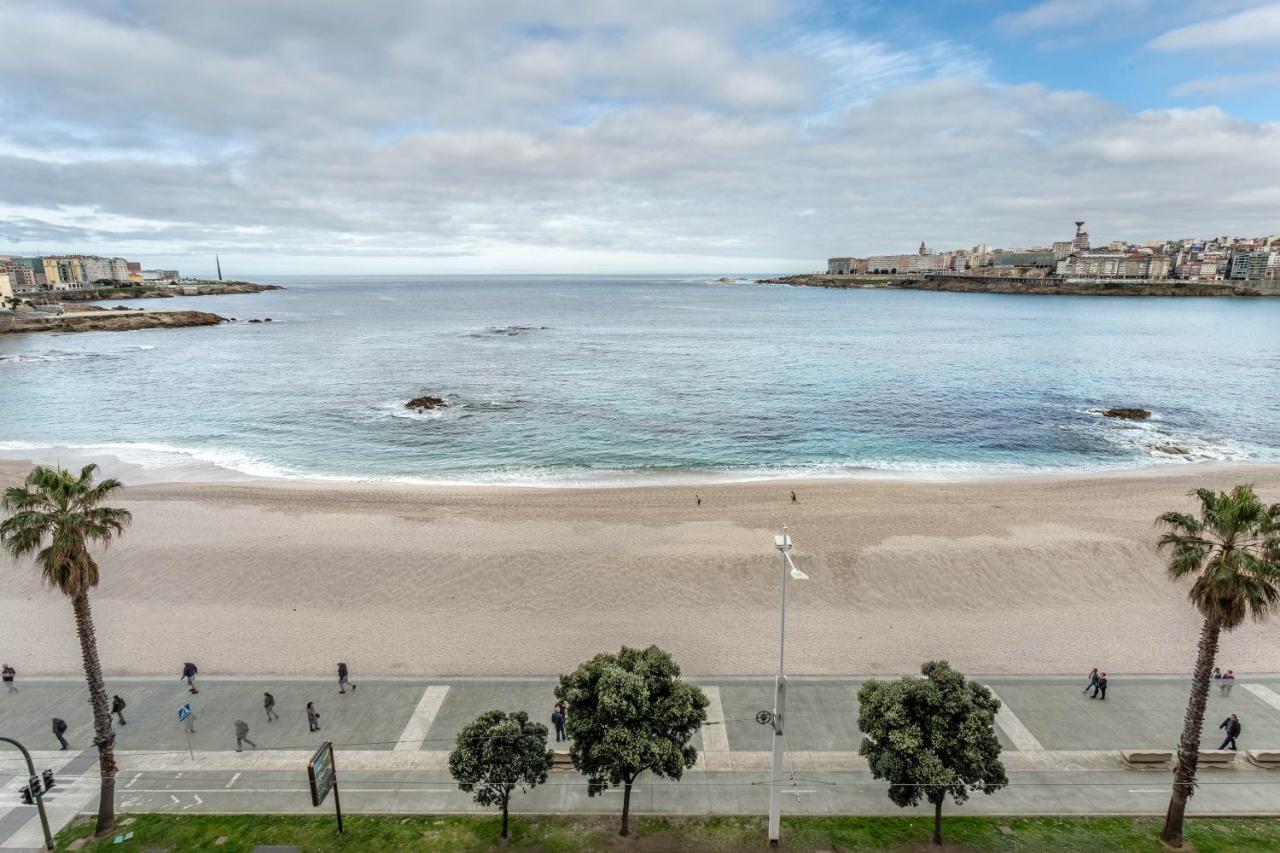 Apartamento En Primera Linea De Playa Riazor A Coruña Zewnętrze zdjęcie